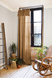 Adjustable Curtain with Eight Clip Rings Cotton Chiffon Gaia