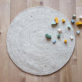 Neethu Round Felted Wool Rug