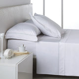 Set de Sábanas de Algodón Satén Lisa & Fundas de Almohada